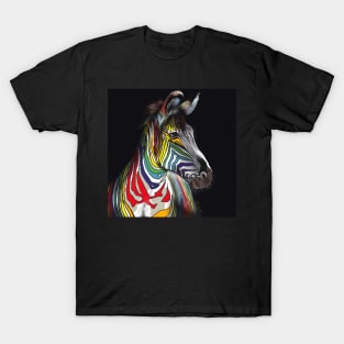 Rainbow zebra T-Shirt